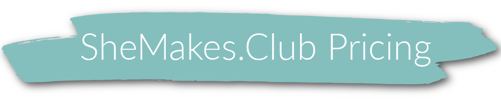 teal Pricing She Makes Club